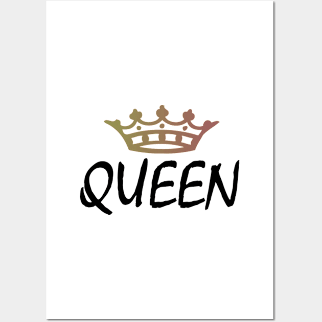 THE QUEEN, CROWN, MOM Wall Art by RENAN1989